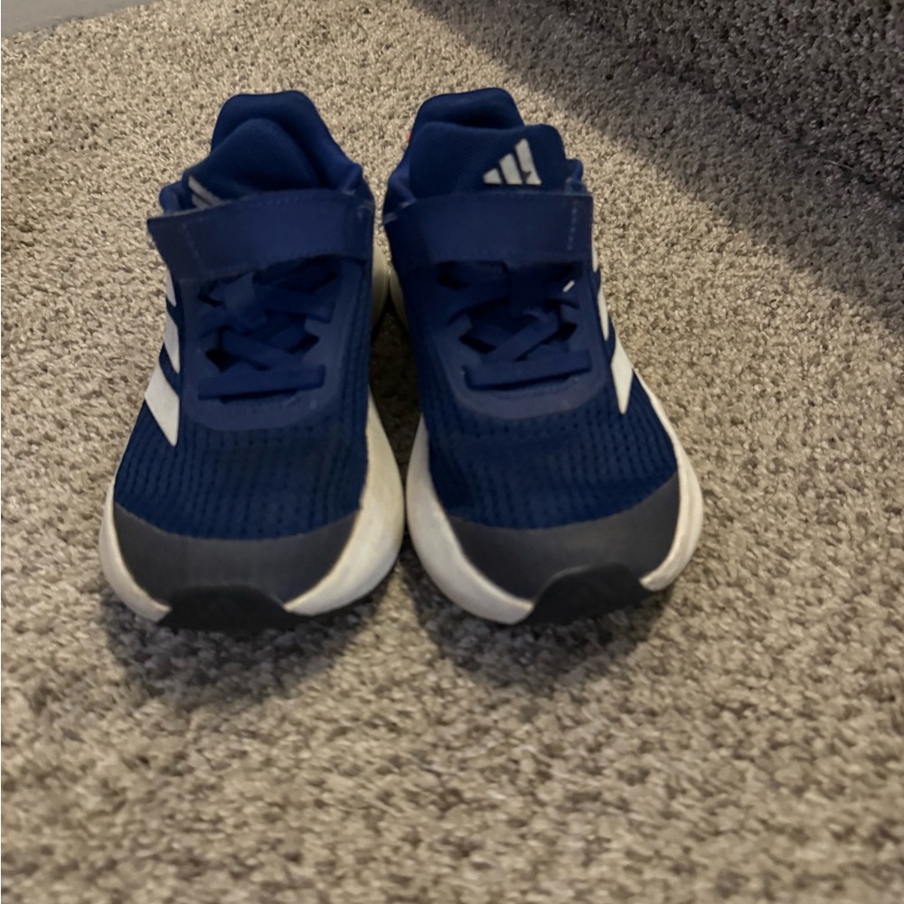 Adidas Kids Navy and White Sneakers